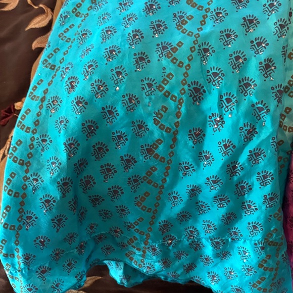 Tracy Evans Pink and Blue A-Line Skirt - Picture 7 of 7